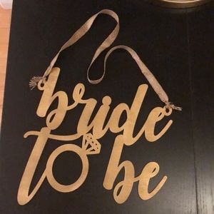 💍 Bride to Be bridal shower chair sign 💍